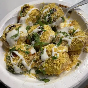 a plate of food on a table