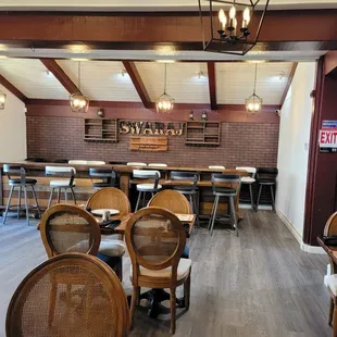 the interior of a restaurant