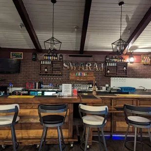 Indoor bar area