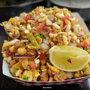 a close up of a plate of food