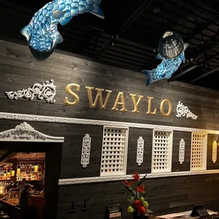 Entering the restaurant