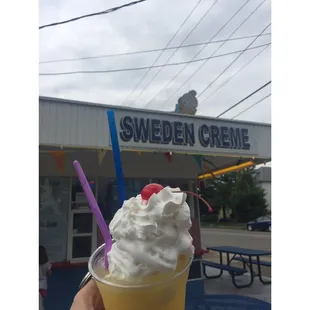 They make a mean Dole pineapple float like the one from Disney World! Made my dreams come true!