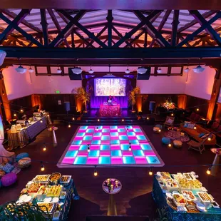 the dance floor and the dance floor