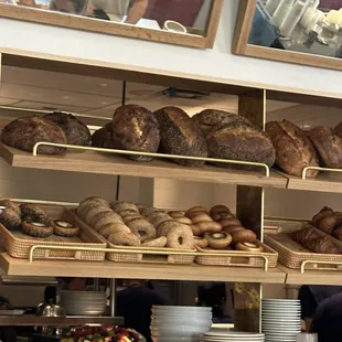 Fresh bread and bagels