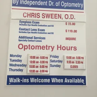 Independent Optometrist - Chris Sween, O.D.