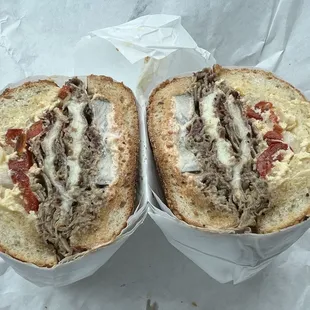 Mount Minsi Beef Brisket Cheesesteak Sandwich