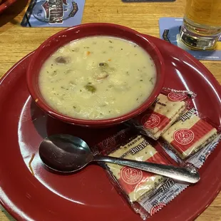 Chicken dumpling soup...yum!!