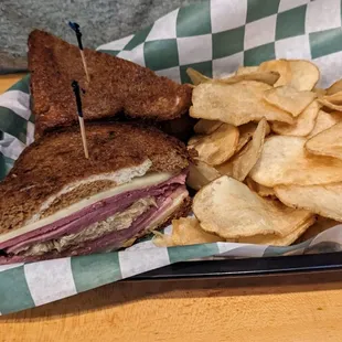 2024 St Pat day poormans special Reuben and chips so tasty and only $9.99