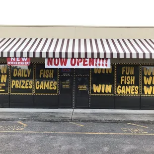 the front of the store