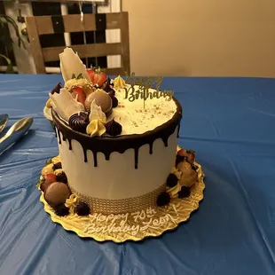 Birthday cake for my husband's 70th birthday.