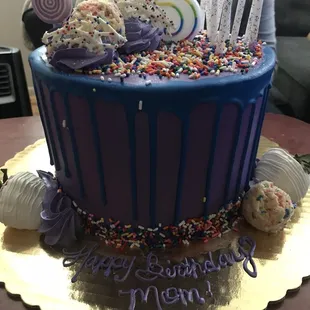 39th Sprinkle cake with strawberries