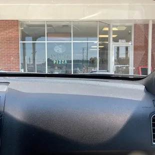 the interior of a car