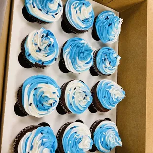 a box of cupcakes