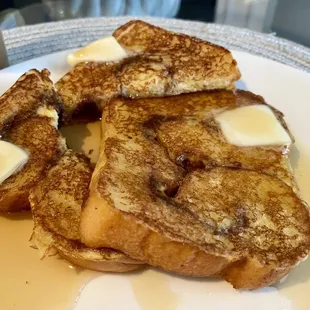 French Toast made with their cinnamon bread...