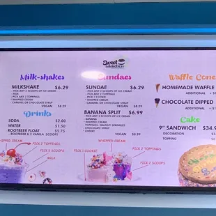 Menu board