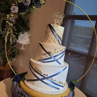 a wedding cake
