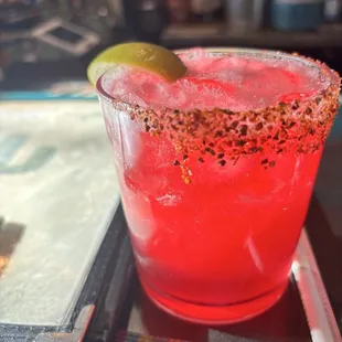 Hibiscus margarita with tajin