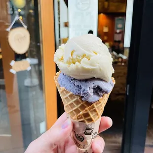 London Fog Ice Cream Blueberry Lavender