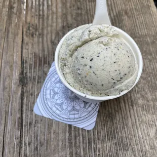 a scoop of ice cream