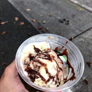 Banana Nutella Crunch $6.50 for prepackaged 6 oz cup