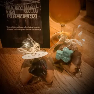 Loved our baby shower fortune cookies. I especially liked that we had a custom message inside to thank everyone who celebrated with us.