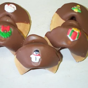 Holiday fortune cookies. Fortune can be customized.
