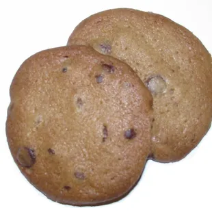 Crunchy chocolate chip cookies.