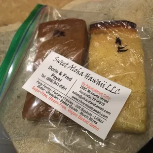 Pumpkin and lilikoi baked mochi