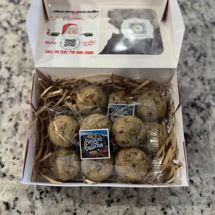 The Brown Butter Chocolate Chip Mini's stuffed with Nutella. The BEST C. Chip  you have ever had!