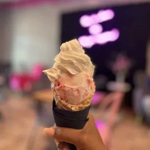 Starburst and Champagne ice cream