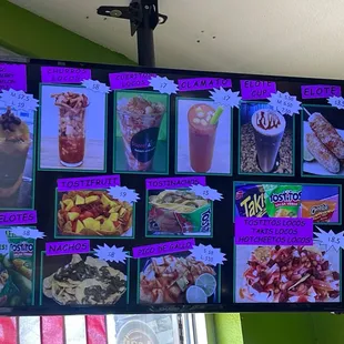 Chamango , tostilocos , corn , nachos and snack  Menu 2023