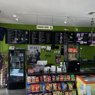 the inside of a convenience store