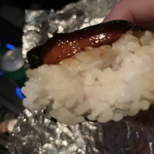 Spam Musubi (pronounced Moo-Soo-Bee not Moosoo-Bee)