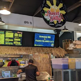 a man preparing food