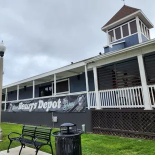 the front of the restaurant