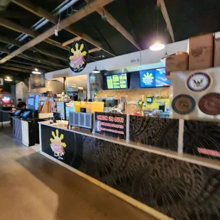 the inside of the restaurant