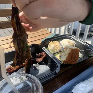 chicken wings and fried chicken, food