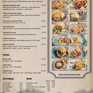 the menu