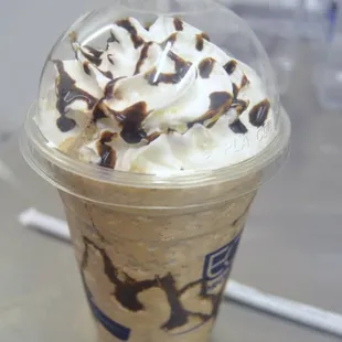 a chocolate milkshake