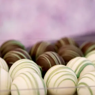 chocolates in a plastic container