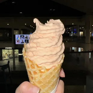 Lilikoi, strawberry, mango froyo