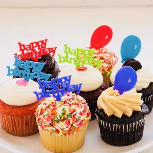 happy birthday cupcakes