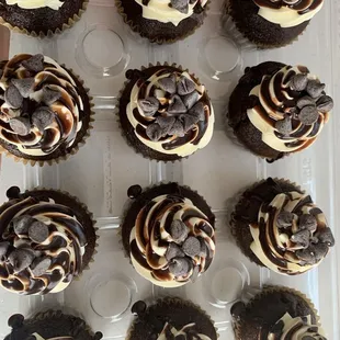 chocolate and white frosting