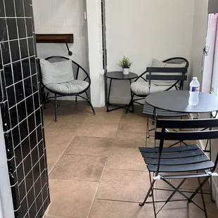 Sitting area.