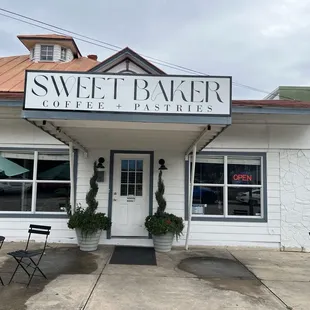 Outside of shop.