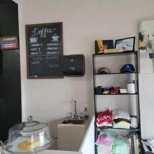 Inside the shop
