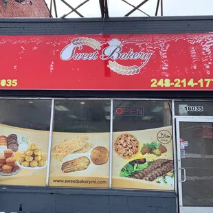 the front of the store