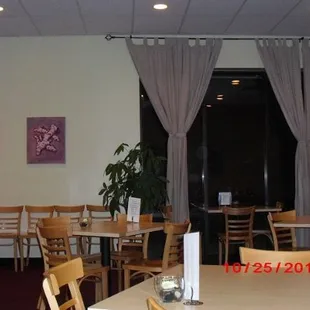 Inside restaurant