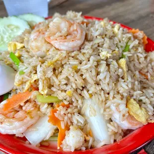 House fried rice with shrimp