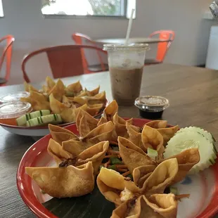 Buffalo Chicken Rangoons